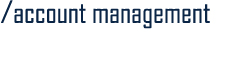 /Account management