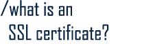 /What is an SSL Certificate?